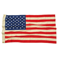 Vlajka USA 50 hvězd VINTAGE bavlna vyšívaná 90x150cm