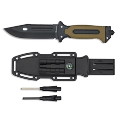 Nůž 32664 s pouzdrem a survival vybavením COYOTE