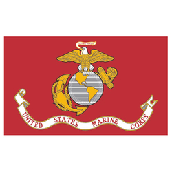 Vlajka U.S. Marine Corps ČERVENÁ
