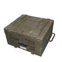 Bedna dřevěná od munice AČR 35 x 31 x 18 cm