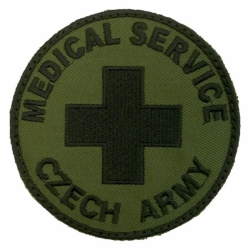 Nášivka MEDICAL SERVICE CZECH ARMY bojová VELCRO