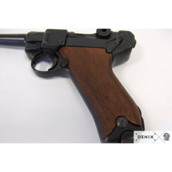 Pistole Parabellum Luger P08 dřevo - dekorační replika