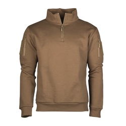 Mikina TACTICAL roláková 3/4 zip DARK COYOTE