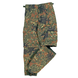 Kalhoty dětské US BDU ZIP-OFF FLECKTARN