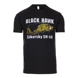 Triko BLACK HAWK SIKORSKY SH-60 ČERNÉ