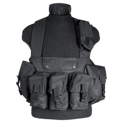 Vesta taktická CHEST RIG 6 kapes ČERNÁ