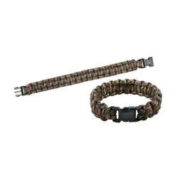 Náramek SURVIVAL PARACORD WOODLAND