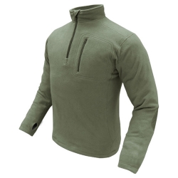 Mikina CONDOR 1/4 ZIP FLEECE ZELENÁ