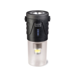 Svítilna a lampa multifunkční dobíjecí 410lm IPX 4 ČERNÁ