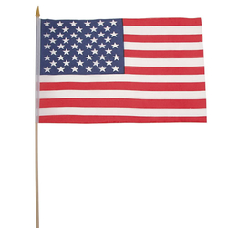 Vlajka USA dřevěná tyčka 30 x 45cm