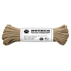Šňůra PARACORD nylon 550LB ø 4 mm / 30 m COYOTE BROWN