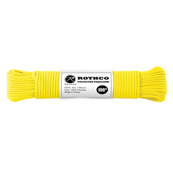 Šňůra PARACORD polyester 550LB ø 4 mm / 30 m REFLEXNÍ ŽLUTÁ