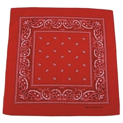 Šátek BANDANA 55x55 cm ČERVENÁ/BÍLÁ