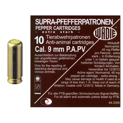 Náboj pepřový P.A. PV SUPRA PFEFFER 9 mm 10ks pistole