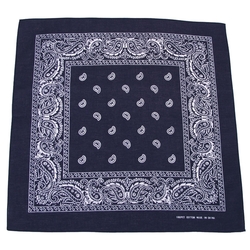 Šátek BANDANA  55x55 cm TMAVĚ MODRÁ/BÍLÁ