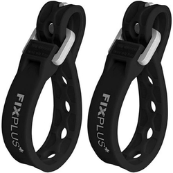 Pásek stahovací gumový FIXPLUS SLIM FIT 15 cm 2 ks ČERNÝ