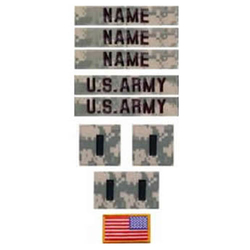 Nášivky U.S ARMY sada 10ks VELCRO ACU DIGITAL