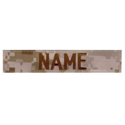Nášivka jmenovka "NAME" 12,5 cm VELCRO MARPAT DESERT