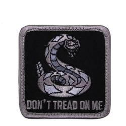 Nášivka DON´T TREAD ON ME velcro ČERNÁ