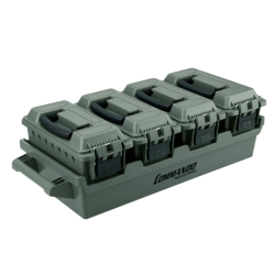 Set 4 ks plastových beden AMMO BOX ZELENÝ