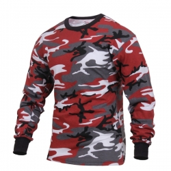 Triko s dlouhým rukávem RED CAMO