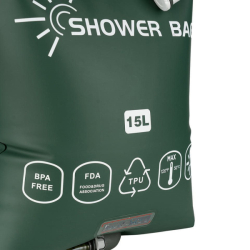 Sprcha solární PREMIUM 15 litrů TPU ZELENÁ