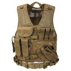 Vesta taktická CROSS DRAW MOLLE COYOTE BROWN