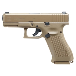 Pistole vzduchová UMAREX GLOCK 19X CO2 COYOTE - BB 4,5mm steel