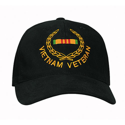 Čepice VIETNAM VETERAN baseball ČERNÁ