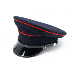 Brigadýrka BRITSKÁ 2 červené pruhy TMAVĚ MODRÁ použitá