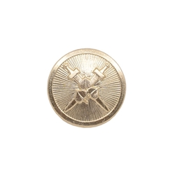 Knoflík se znakem SK (meče a lístky) 25mm ZLATÝ