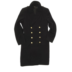 Kabát NAVY BW Colani se zlatými knoflíky TMAVĚ MODRÝ