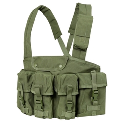 Vesta taktická CHEST RIG 7 kapes ZELENÁ