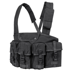 Vesta taktická CHEST RIG 7 kapes ČERNÁ