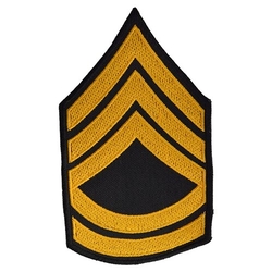 Nášivka US hodnost SERGEANT FIRST CLASS - ZLATÁ