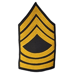 Nášivka US hodnost MASTER SERGEANT - ZLATÁ