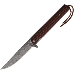 Nůž zavírací DAMASCUS ELK hladké ostří