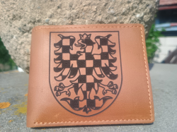 Peněženka kožená ČR výroba. Moravská orlice.