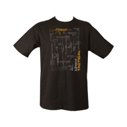 Triko TACTICAL GUN bavlněné ČERNÉ