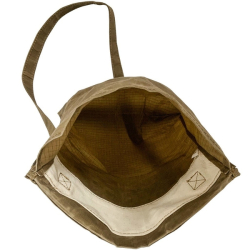 Taška přes rameno HAVERSACK povoskovaná HNĚDÁ