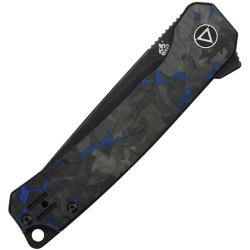 Nůž zavírací OSPREY hladké ostří G10/CF ČERNÝ/MODRÝ