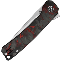 Nůž zavírací OSPREY hladké ostří G10/CF ČERNÝ/ČERVENÝ