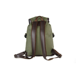 Batoh TRUCKSACK 14l s koženými prvky ZELENÝ