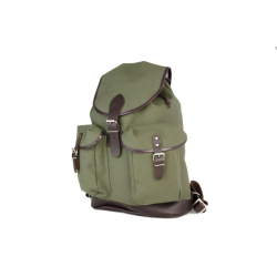 Batoh TRUCKSACK 14l s koženými prvky ZELENÝ