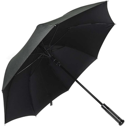 Deštník taktický s rozbíječem skla ČERNÝ
