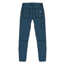 Kalhoty manšestrové DRIFT majolica blue