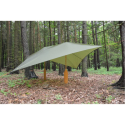 Plachta nylonová lehká 3x3m SHELTER ZELENÁ